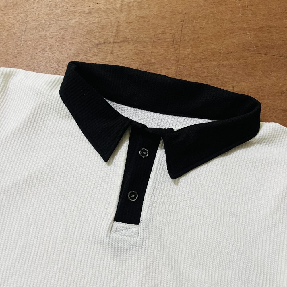 Camisa tipo polo de algodón labrada - Imagen 4